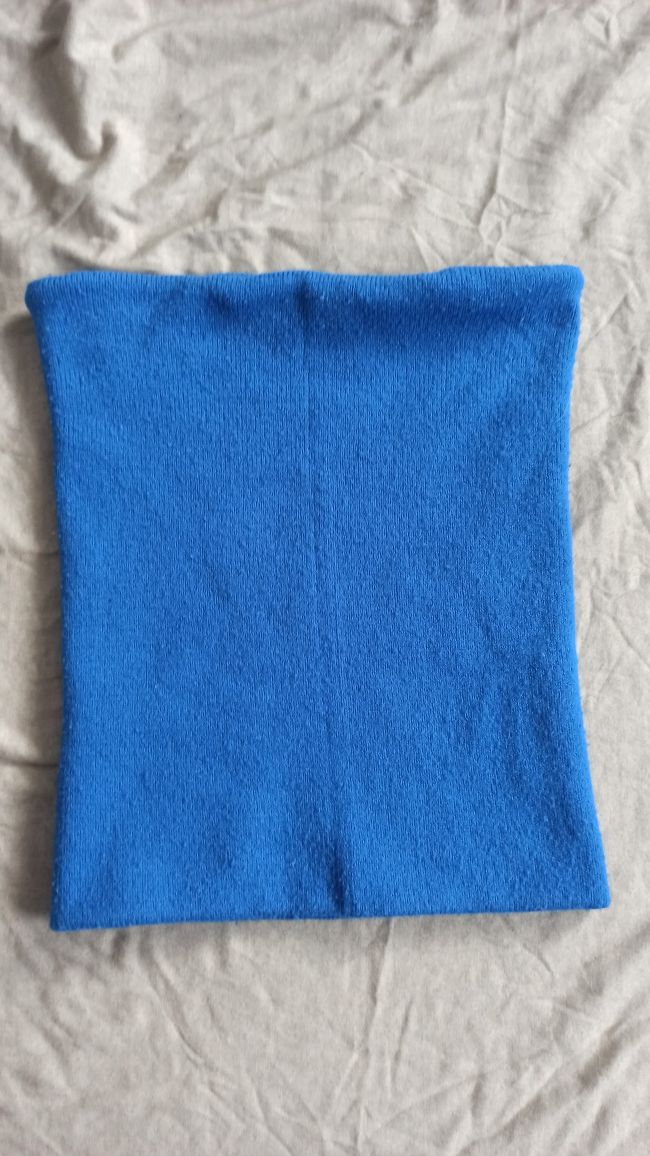 Komin ocieplany niebieski unisex
