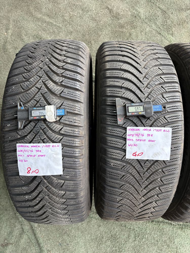 4x 205/55R16 91H HANKOOK WINTER I*cept RS2 opona zimowa M+S 3PMSF RANT