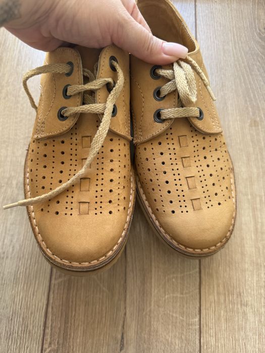 Лофери з натуральної шкіри чорні та гірчичні