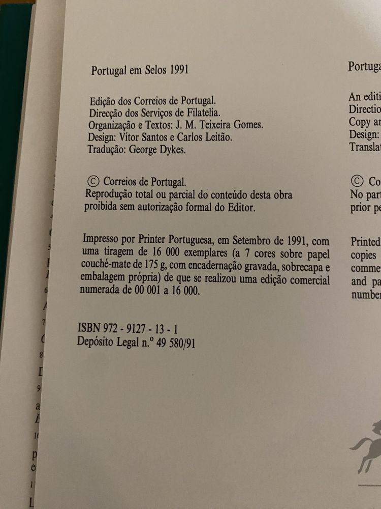 Portugal em Selos 1991