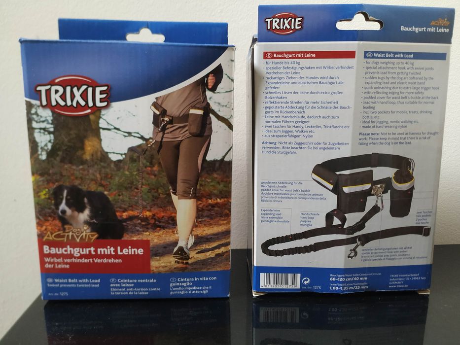 Trela com cinto mãos livres NOVA