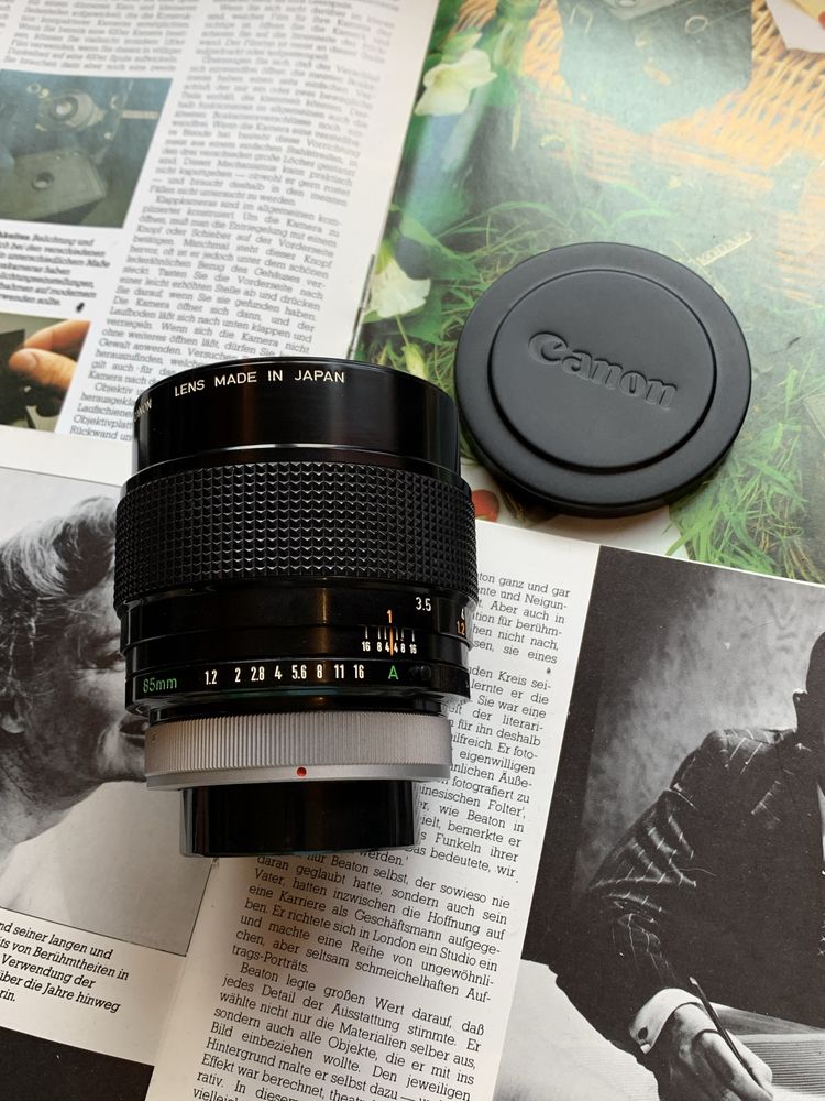 Обʼєктив Canon 85mm f/1.2 S.S.C. Aspherical