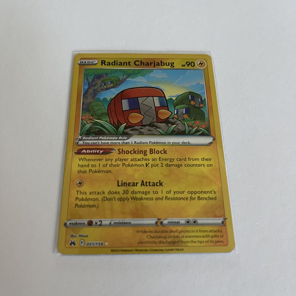 Karta Pokemon Radiant Charjabug Crown Zenith