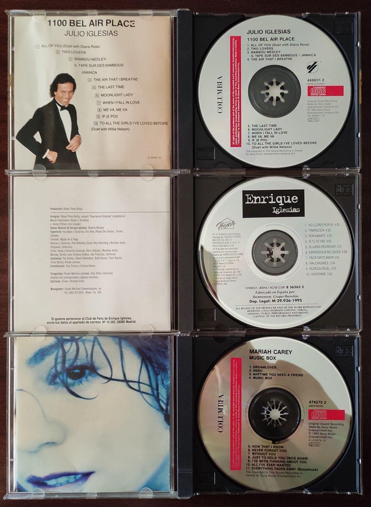 CDs de vários artistas