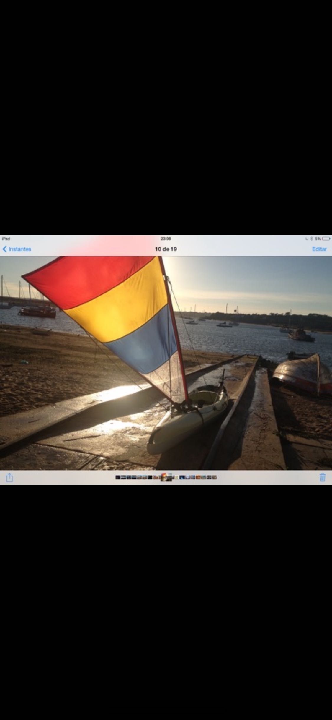 Kayak scarpa bic with rudder and sail
