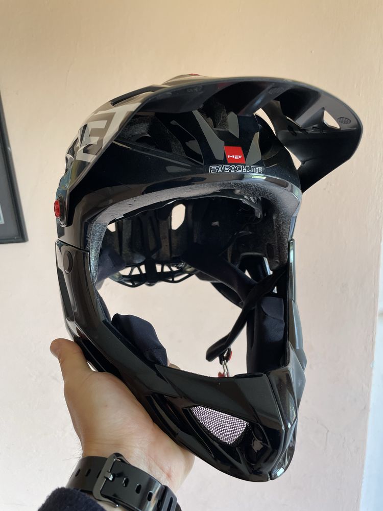 Kask Full Face Met Parachute rozmiar 59-62 cm MTB Enduro