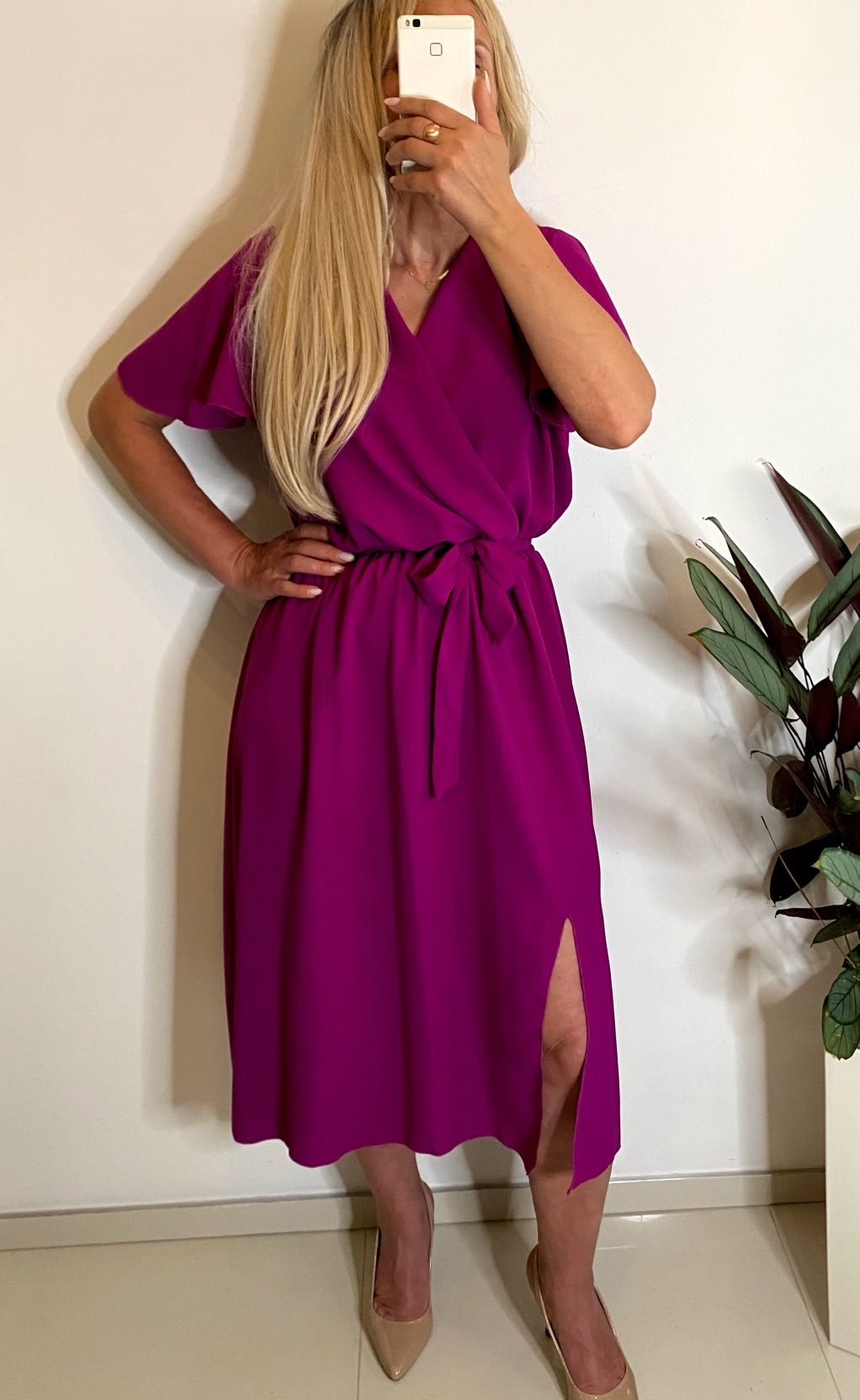 Sukienka plus size 4xl  3xl chabrowa wesele chrzciny komunie