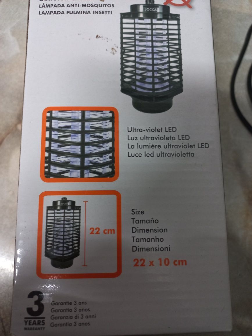 Lâmpada anti-mosquitos