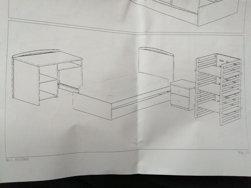 Cama evolutiva Bebé Confort (recem nascido a adolescente) com mobília