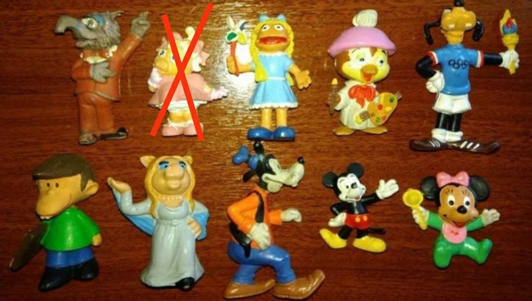 Figuras Lucky Luke e Disney (anos 80)