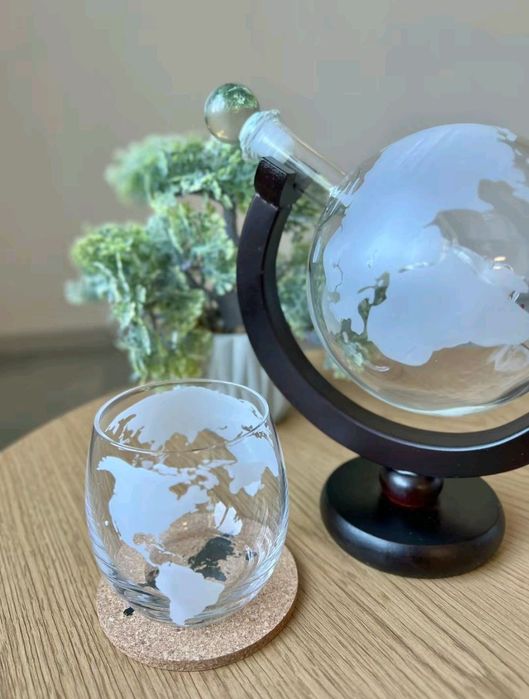 Набор для виски Globus графин 2 стакан + охлаждающие камни подарочный