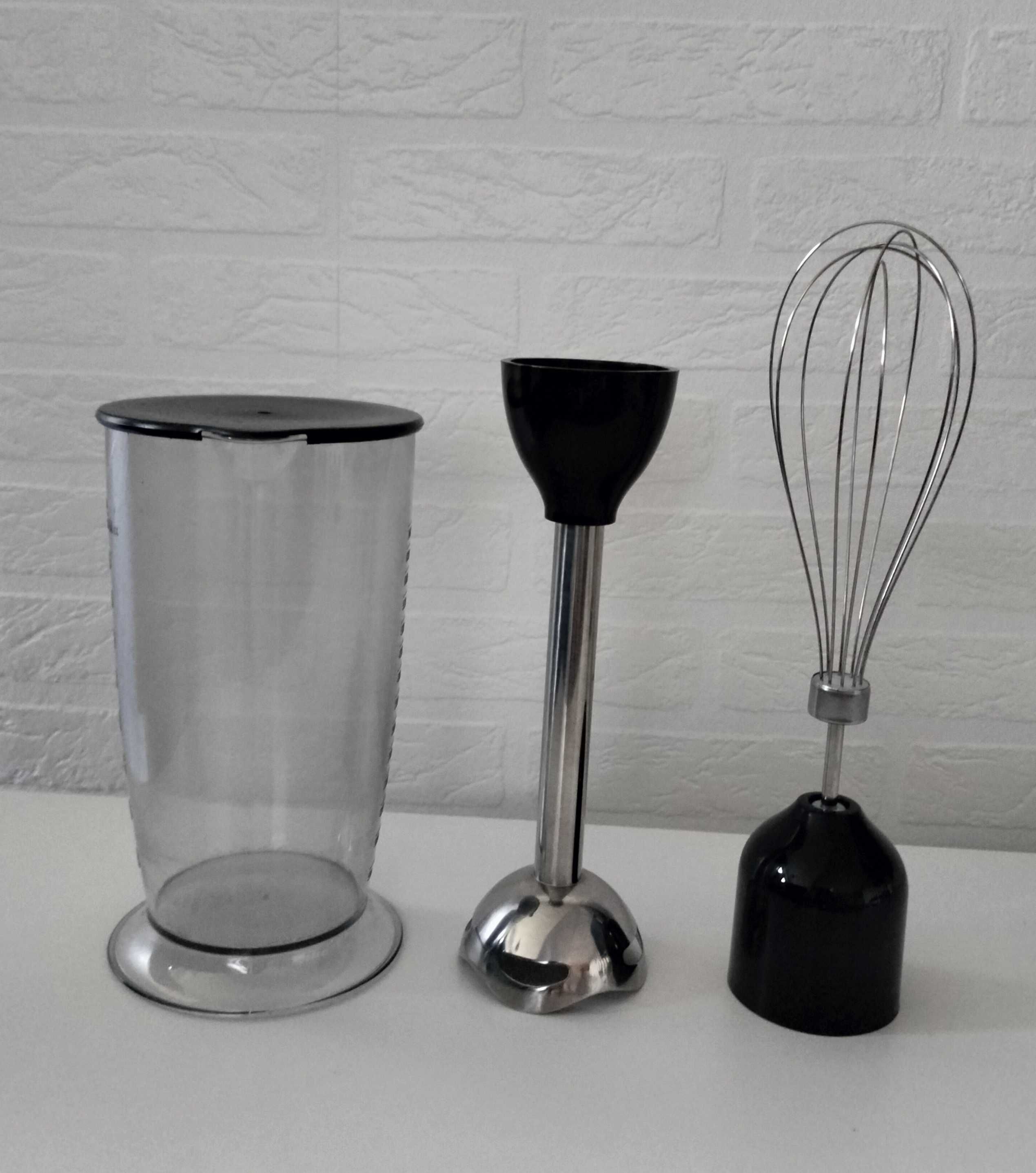 Blender Ręczny Czarny 600 W 4 elementy
