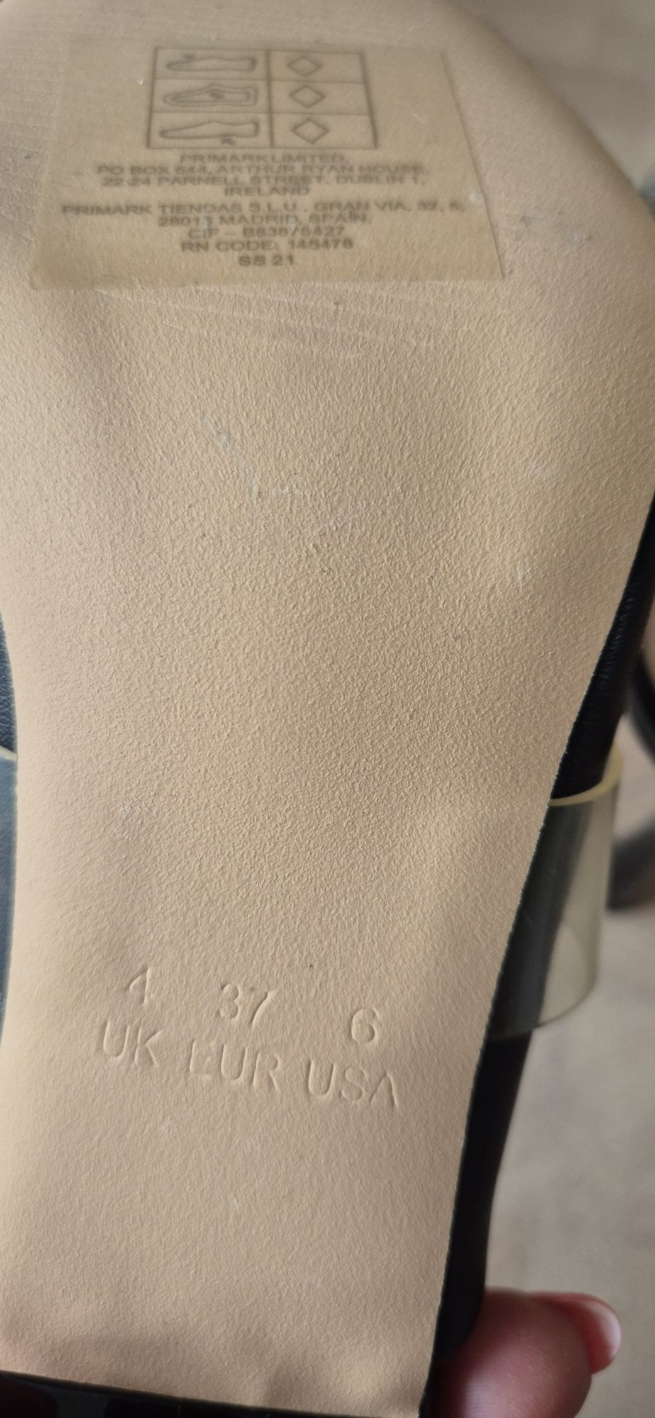 Klapki Primark rozm. 37