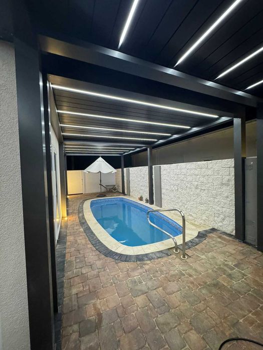 Pergola Ogrodowa 4x5 Zadaszenie Tarasu Lamele Zdalne Model PREMIUM