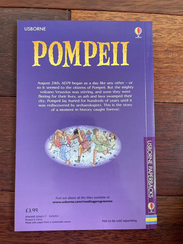 Pompeii książka wydawnictwa Usborne