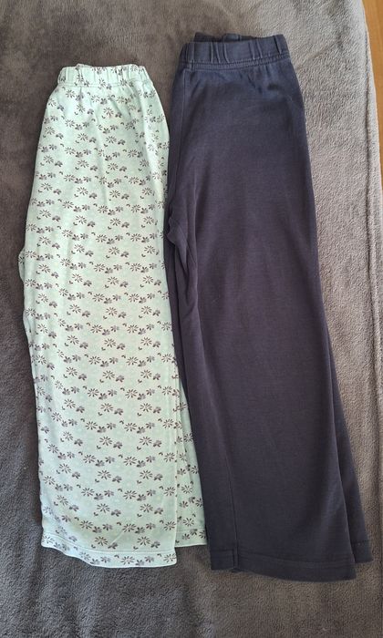 Dwie pary spodni z piżamy 104/110