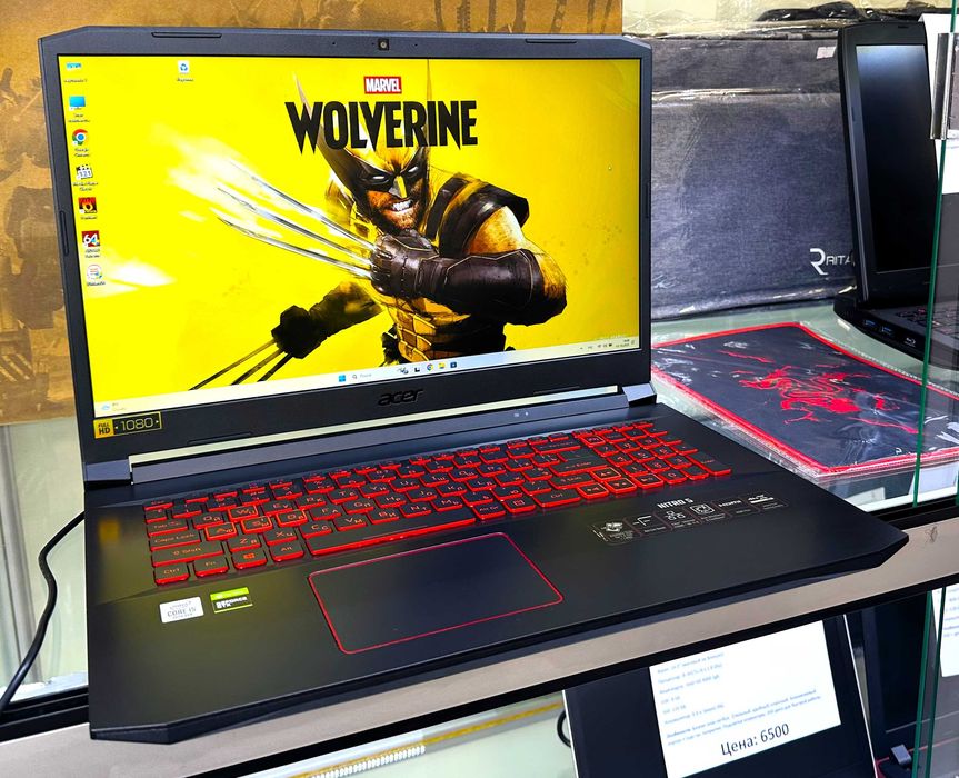 - МАГАЗИН Гарантия - Большой Игровой Acer NITRO /17.3 + 16gb + gtx 4gb