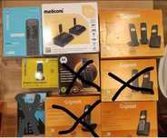 Telefones fixos com e sem fios