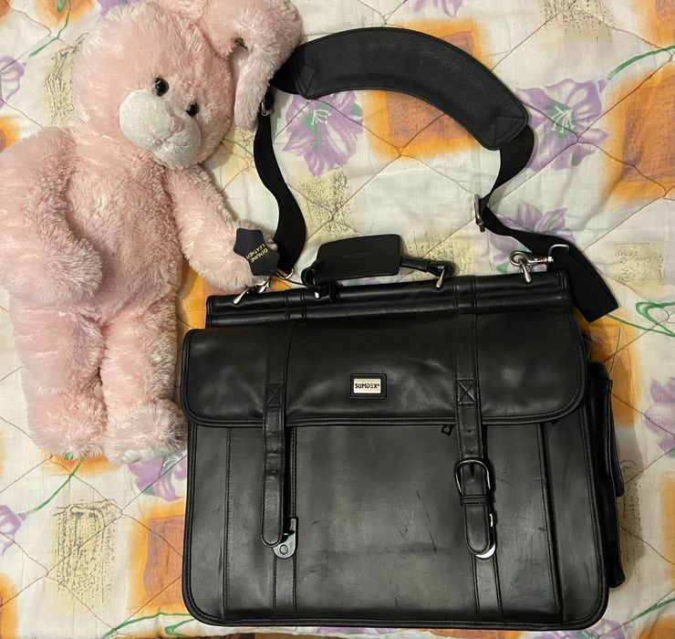 Кожаний чоловічий портфель