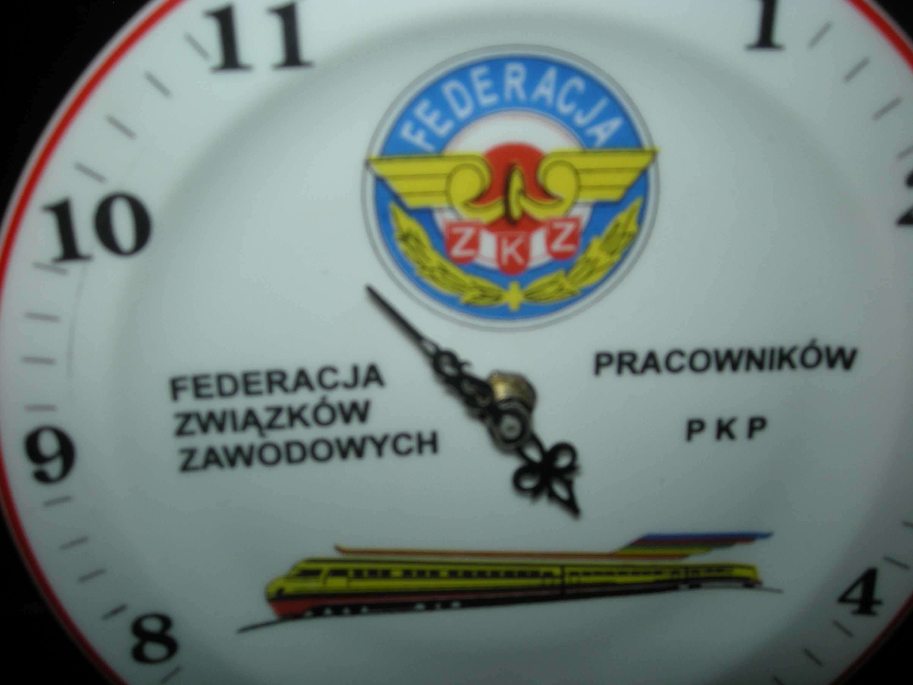 PKP zegar Federacja Związków Zawodowych Pracowników PKP