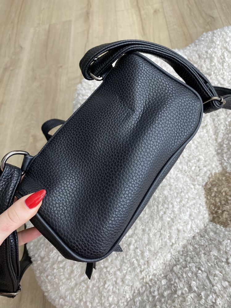 Michael Kors czarny mały plecak eco skóra