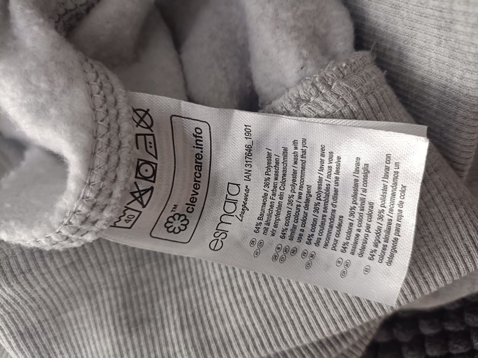 Szare, damskie spodnie, dresowe, rozmiar S / M (36/38)