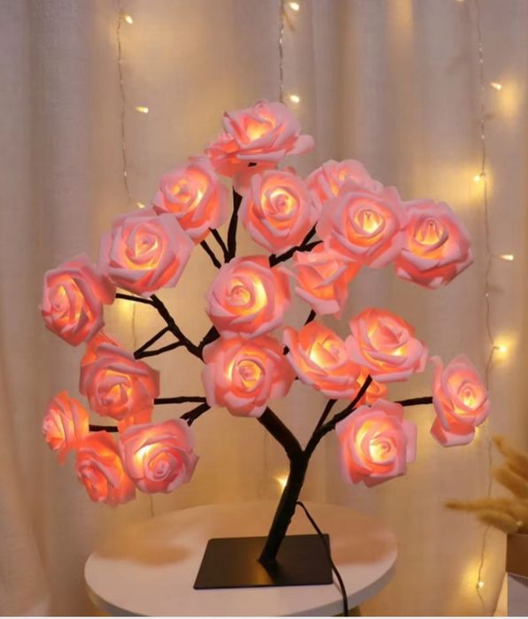 Nowa lampka LED ròże