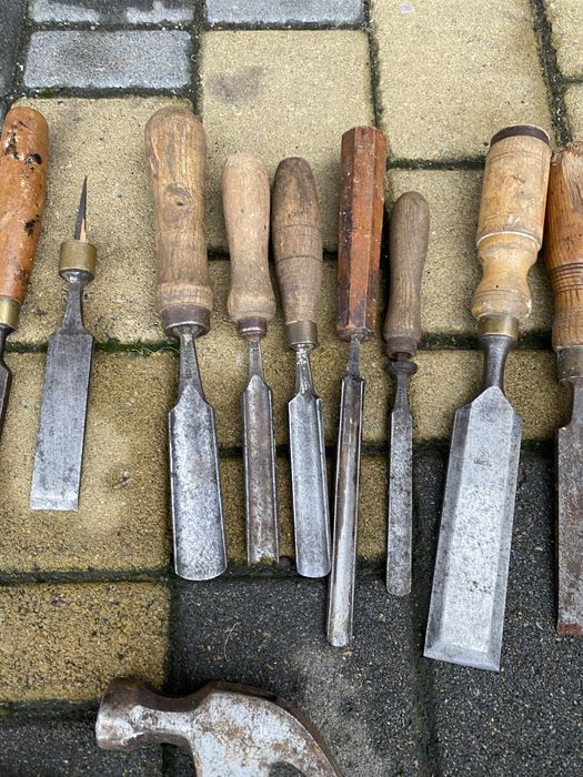 Стамески,обушковая пила старинные Sheffield,Marples Англия