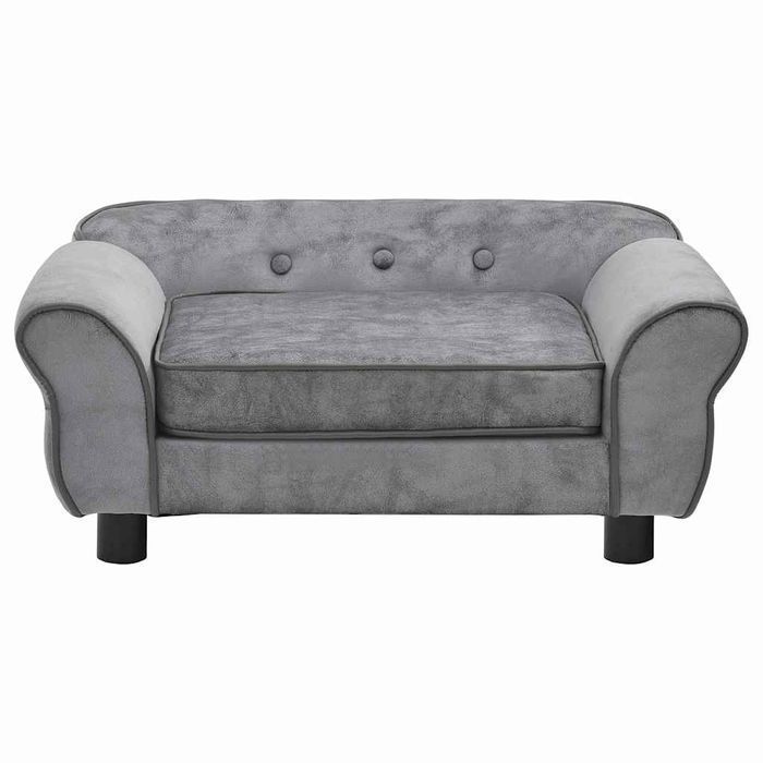 Vidaxl Sofa Dla Psa, Szara, 72X45X30 Cm, Pluszowa