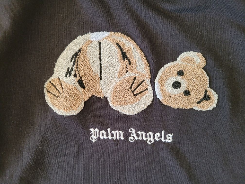 Czarna bluza z kapturem palm angels w bardzo dobrym stanie nieużywana
