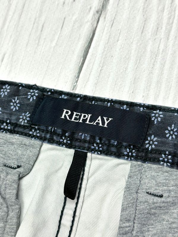 Replay Spodenki Szorty Męskie w Kwiaty Logowane r. 31