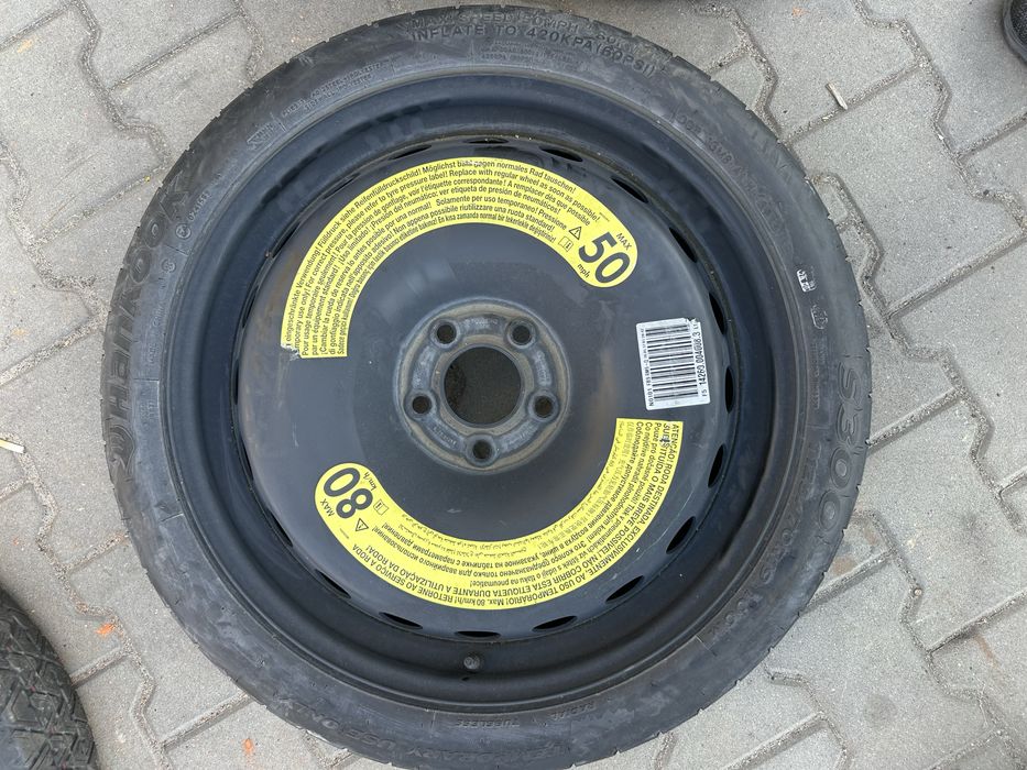 5x112 et22 125/70r19 dojazdówka zapas kolo dojazdowe audi OE