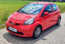 Toyota Aygo 5 drzwiowa, klimatyzacja, bezwypadkowy, perfekcyjny stan