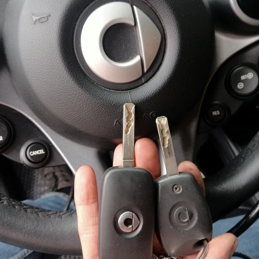 Smart fortwo, forfour 450, 451, 452, 453, 454, ключ, привязка к авто