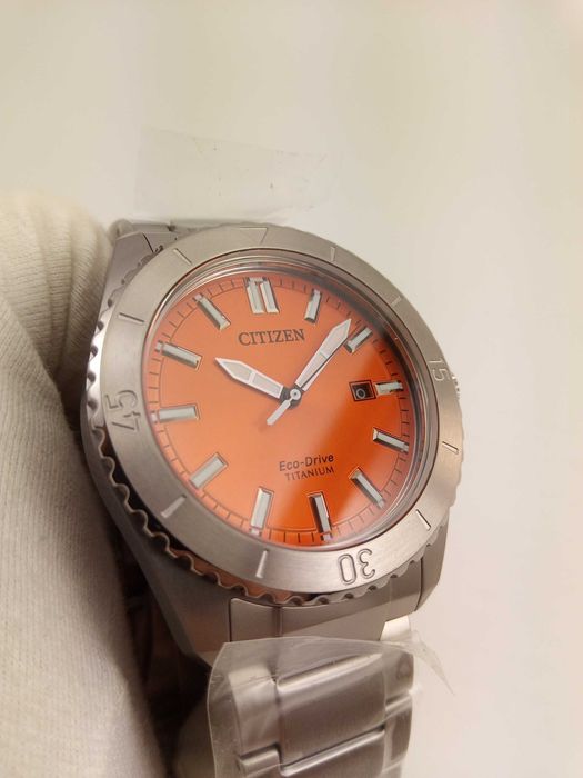Титановые мужские часы Citizen Eco-Drive AW1840-50X, сапфир, РРЦ $550