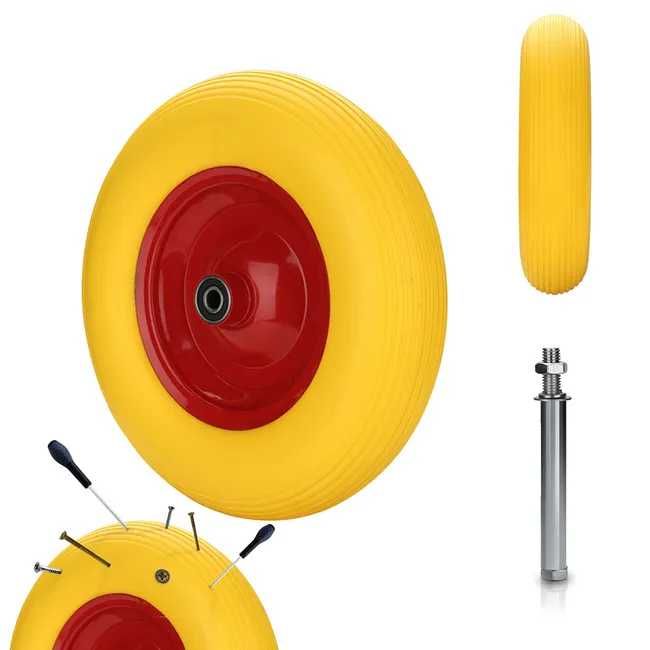 Roda de carrinho de mão antifuros Borracha maciça