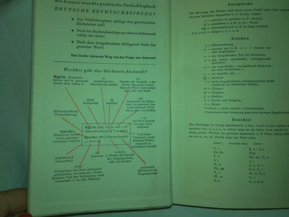 книга Deutsche Rechtschreibung, im Bertelsmann Lesering НЕМЕЦКИЙ 1958