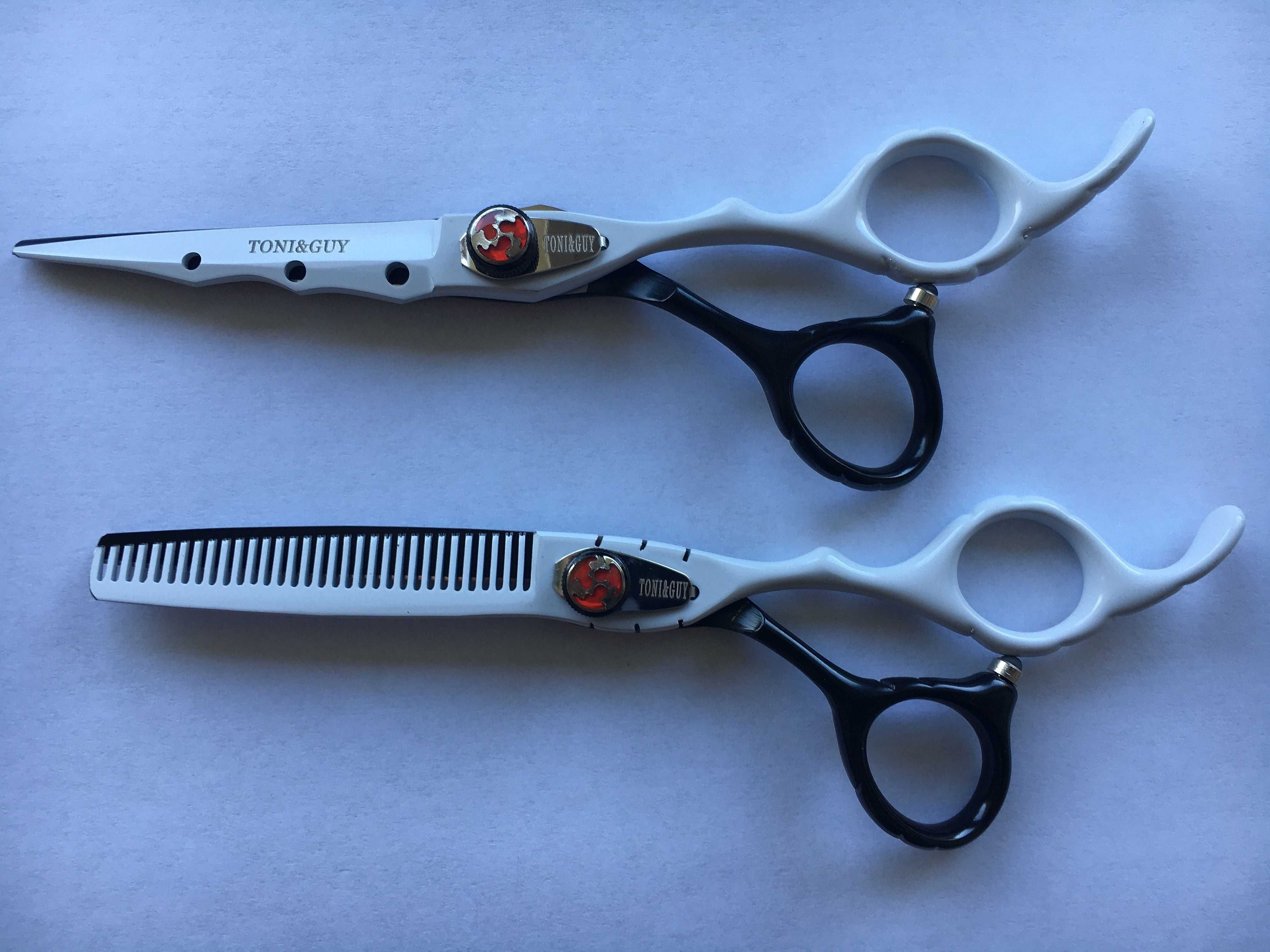 8.Profesjonalny zestaw fryzjerski-nożyczki proste i degeżówki Toni&Guy