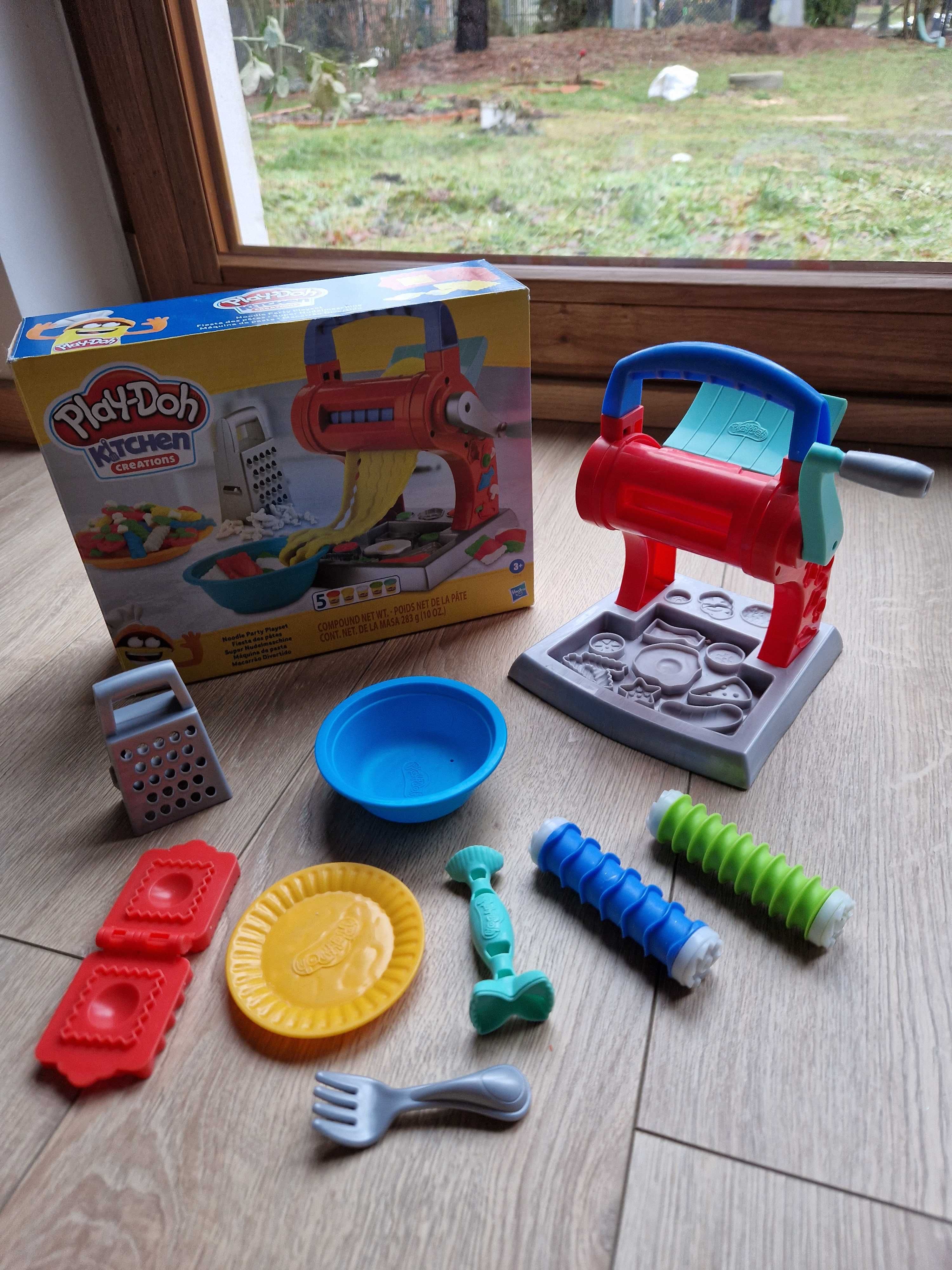 duży Zestaw Play Doh +ciastolina Dentysta Fryzjer Maszynka do makaronu