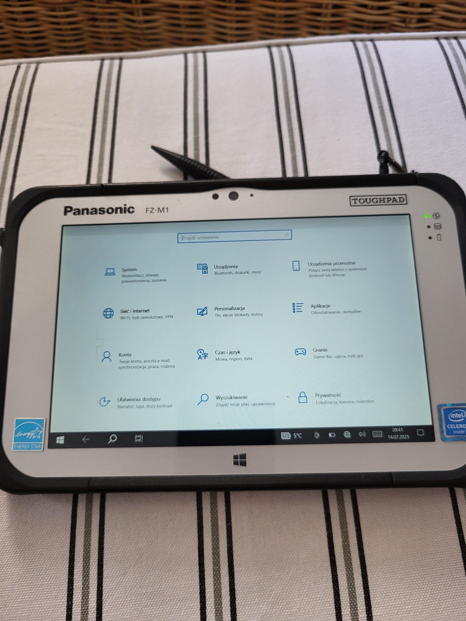 Tablet Panasonic fz-m1 rysik zasilacz