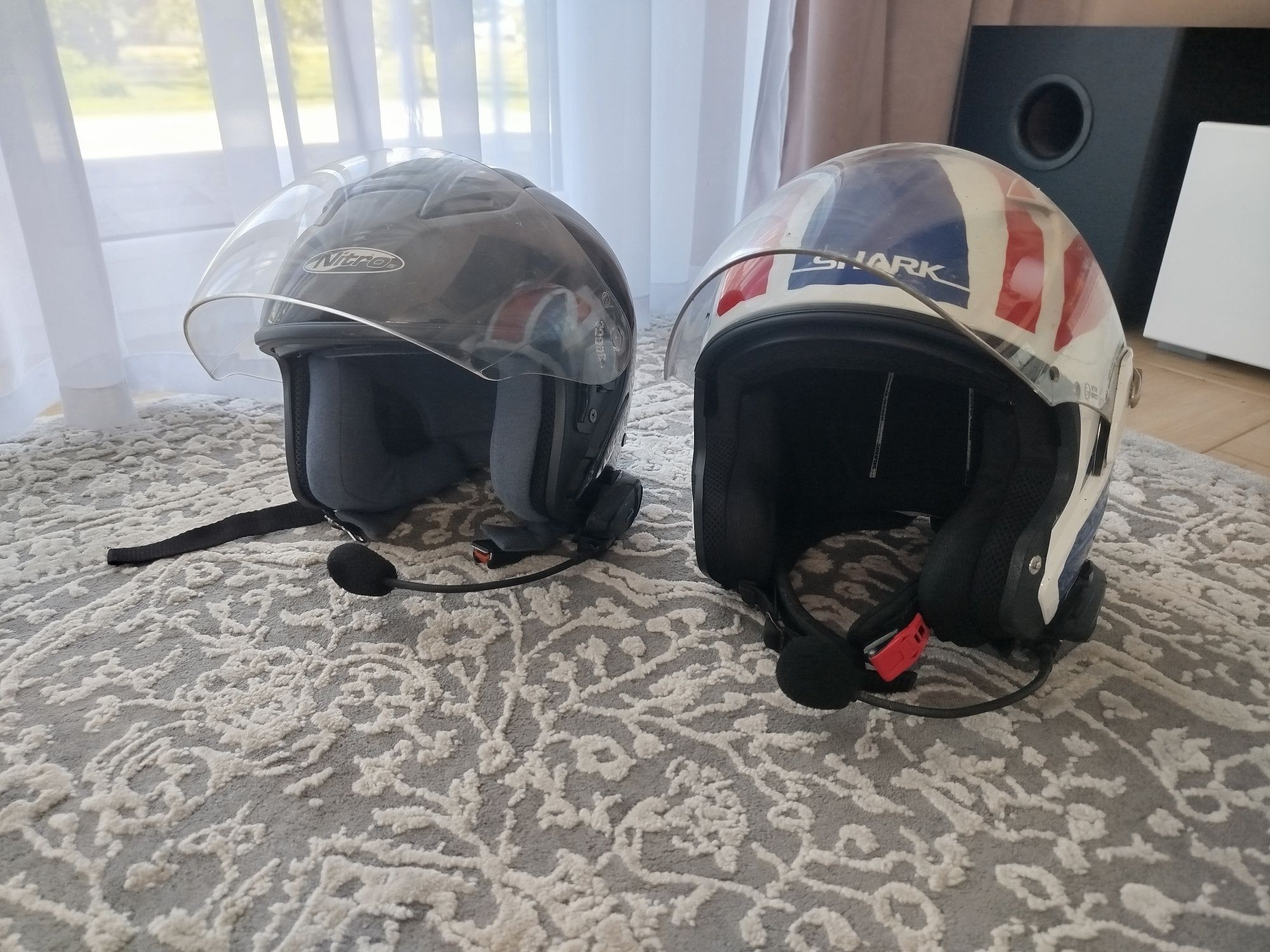 Kask motocyklowy kaski z interkomem interkom