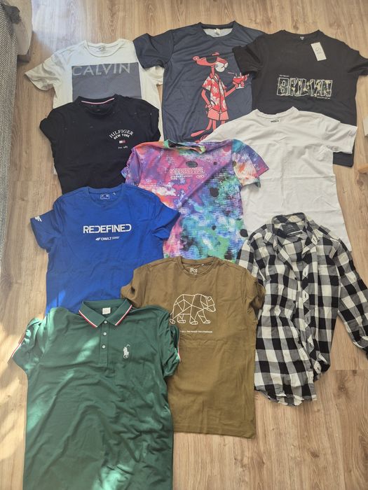 Zestaw, paka, paczka męskich koszulek rozmiar M
