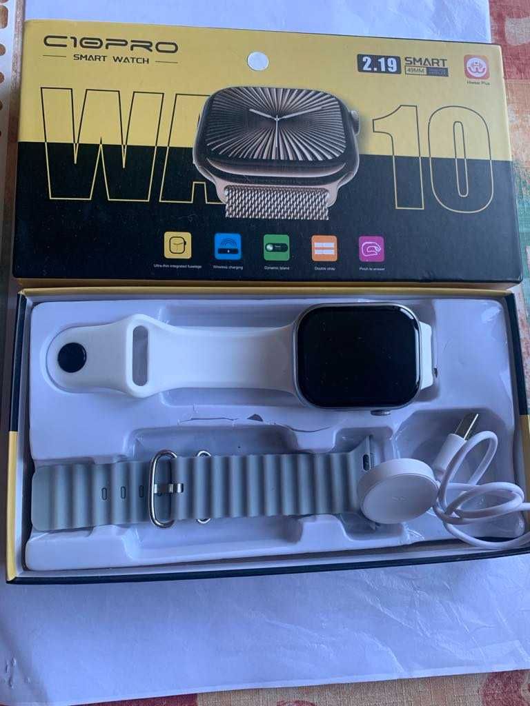 Smartwatch c10pro zegarek, dwa paski