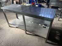 Escaparate em inox liso com 1.74mt