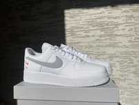 Nike Air Force 1 low white picante double swoosh 47.5 *NOWE*