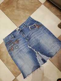 Spódnica orginalna jeans damska Tommy Hilfiger