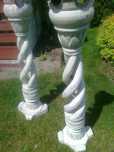 Świecznik drewno egzotyczne -  rzeźbiony - DUŻY - 110CM