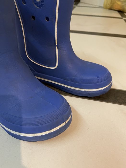 Гумові сапоги чоботи Crocs j2 33 34 сині