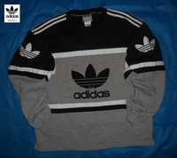 Adidas Oldschool Vintage 90' Trefoil Big Logo 3 Stripes Bluza Męska L