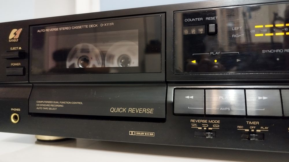 Sansui D-X111R Stereo Cassette Deck